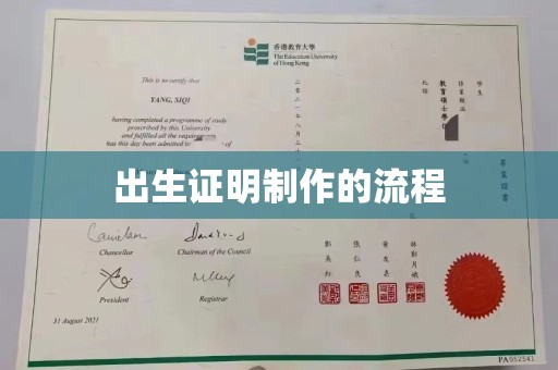 泰安出生证明制作的流程