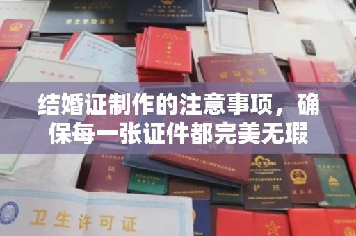 泰安结婚证制作的注意事项，确保每一张证件都完美无瑕