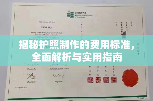 泰安揭秘护照制作的费用标准，全面解析与实用指南