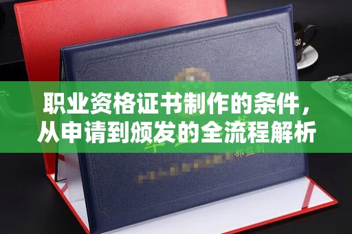 泰安职业资格证书制作的条件，从申请到颁发的全流程解析