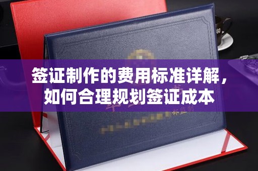 泰安签证制作的费用标准详解，如何合理规划签证成本